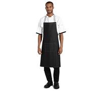 Southside Bib Apron Denim Black 700mm x 1000mm Kitchen Cooking Baking Catering