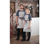 Southside Linen Blend Bib Apron Grey