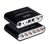 SOUTHSKY 5.1/2.1 Audio Rush Digital Sound Decoder Converter,Optical SPDIF, Coaxial to 5.1CH 2.1CH Analog Audio (6RCA Output)