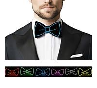 SOUTHSKY Novelty LED Bowtie,Neon Glow Light Up,Fancy Dress Accessories For Party,Rave,Birthday,Wedding,Festival,Halloween,Christmas Costume Cosplay(Blue)