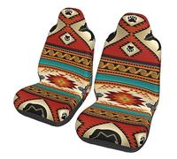 Southwest Native American Aztec Bear Car Seat Protector Heavy Duty Car Seat Covers Universal Van Seats Covers For Motorhome Suv Sedans Caravan 2Pcs