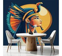 Southwest Tribal Large Mural Self Adhesive Wallpaper 256x350 cm, Native American Indian Wallpaper, Boho Ethnic Wall Stickers Vinyl for Living Room, Kitchen Wall Art