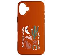 Southwestern Desert Wildlife Tucson Arizona Folk Art Graphic Case for iPhone 16 Plus
