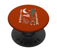 Southwestern Desert Wildlife Tucson Arizona Folk Art Graphic PopSockets Adhesive PopGrip