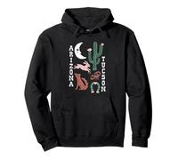Southwestern Desert Wildlife Tucson Arizona Folk Art Graphic Pullover Hoodie