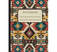 Southwestern Pattern Grid Notebook: 110-Page Large Format Graph Paper Journal for Math, Planning, Drawing, and Daily Notes