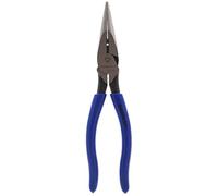 Southwire LNP8SD 8" Heavy Duty Long-Nose Pliers with Side Cutter, Stripper, & Dipped Handles, Blue