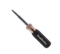 Southwire Tools & Equipment 59723940 12-in-1 Multi-Bit Screwdriver, Interchangeable Bits, Comfort Grip Handle, hex 1/4", 5/16", 3/8"; Phillips #1,2,3; Slotted SL4-5,SL6-8,sl8-10, and Square #1,2