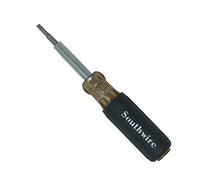 Southwire Tools & Equipment 65028840 SD6N1P 6-in-1 Screwdriver, Includes 5/16 nut Drivers, 1 and #0 Phillips 1/4'' and 3/16'' Slotted Tips