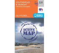 Southwold & Bungay Map | Weatherproof | Halesworth & Kessingland | Ordnance Survey | OS Explorer Active Map 231 | England | Walks | Hiking | Maps | Adventure
