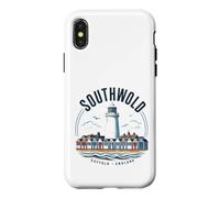 Southwold Suffolk England Lighthouse Beach Huts Coast Case for iPhone X/XS