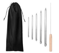 SOUUXIU 7-Piece Rope Splicing Tool Set, 6-In-1 Stainless Steel Fid Tool, Including Storage Bag And Rope Ends Of Various Sizes To Accommodate Different Thicknesses Of Eyelets