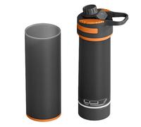 SOUUXIU Filter Water Bottle 800ml - Press Water Purification System with Microplastics Water Filter, Portable for Camping, Hiking & Emergency Survival