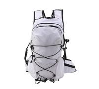 SOUUXIU Large capacity cycling leak-proof water bag backpack, lightweight and insulated, adjustable breathable shoulder straps and thickened back panel, 20L water bag backpack (White)