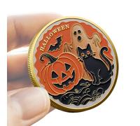 Souvenir Challenge Coin - Halloween Collectible Holiday Token, Limited Edition Party Memorial | Intricate Artwork with Durable Finish, Memorable Keepsake for Friends Family Adults Women Men