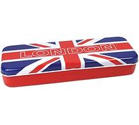 Souvenir Pencil Box - Union Jack and London Printed Pencil Case Made of Tin