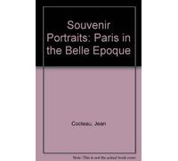 Souvenir Portraits: Paris in the Belle Epoque