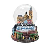 Souvenir Snow Globe Aachen Christmas Market | 65 mm Diameter Shake Ball | Travel Souvenir Germany | 30076