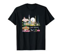Souvenirs from Las Vegas Nevada Vegas Trip Reminder Skyline Value Graphic T-Shirt