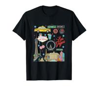 Souvenirs from Las Vegas Nevada Vegas Trip Reminder Skyline Value Graphic T-Shirt