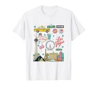 Souvenirs from Las Vegas Nevada Vegas Trip Reminder Skyline Value Graphic T-Shirt