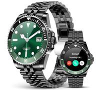 SOUYIE AI Smart Watches for Men, Waterproof Round Watch, 1.19" AMOLED Display, 24/7 Heart Rate, Blood Pressure/SpO2/Sleep Tracker, 100+ Sports Fitness Tracke, Compatible Android and iOS