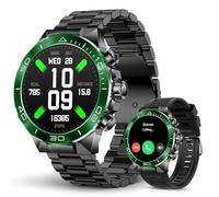 SOUYIE Men's Luxury Smart Watch - 1.43" AMOLED Display Smartwatch with HD Bluetooth Calling, 400mAh 30-Day Battery, 100+ Sports Modes, Health Monitor with Metal/Silicone Straps for Android iPhone