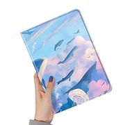 SOUYOYIHI Floral Case for iPad Pro 12.9 inch 6th/5th/4th/3rd Generation 2022/2021/2020/2018 Flower Pattern Cute Slim Leather Folio Smart Cover with Pencil Holder Auto Sleep/Wake (Color T)