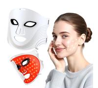 SOVARC LED Face Mask, 850nm Near-Infrared Red Light Therapy Mask, 4 Modes with Remote, Cordless & Portable, 180 LEDs for Home Skincare, Anti-Ageing & Acne Care, White