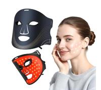 SOVARC LED Face Mask, 850nm Near-Infrared Red Light Therapy Mask for Anti-Ageing & Acne Care, 4 Modes with Remote, Cordless & Portable, 180 LEDs for Home Skincare