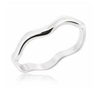Sovats 925 Sterling Silver Wave Thumb Ring, Minimalist Curved Band Ring for Women