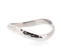 Sovats Chic Hammered Thumb Ring for Women 925 Sterling Silver Rhodium Plated - Simple, Stylish &Trendy Nickel Free Ring, Size 54