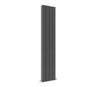 Sovereign Anthracite Aluminium Designer Radiators Central Heating Heater Vertical Double Panel - 375 x 1800mm