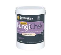 SOVEREIGN FungiChek AntiCon Magnolia - 5L - Thermal and Anti-Mould Emulsion - Reduces Surface Condensation - Ideal for Kitchens, Bathrooms, Walls, Ceilings & More - Internal Use
