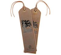 Sovereign-Gear Leather Bookmarks - Union Jack Flag Big Ben Design - Pack of 2 Genuine Leather Book Marks - Perfect Bookmarks for Men Women and Kids | Great Idea for Leather for Bookworms