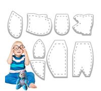 Sovereign Quilts - Sovereign Elephant | Acrylic Pattern Quilt Art | Set Stripes and Stencils Quilting Handmade for Textile, Bear Remembrance, Sewing Decorative Projects