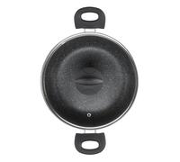 Sovereign Stone 24cm Scratch Resistant Easy Clean Non Stick Stockpot & Lid - Lewis's | TJ Hughes
