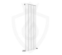 Sovereign White Aluminium Designer Radiators Central Heating Heater Vertical Single Panel - 375 x 1200mm