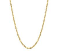 sovesi Wheat Necklace Chain for Men, Silver Plated Stainless Steel Necklace, 2.5/3mm Width Chain for Men and Women, 16-28 Inches Length Gift Jewelry, 22", Stainless Steel, No Gemstone