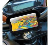 Sovica Motorbike phone holder with 2.1A Charger Fast charging Protective case Anti-glare visor Valid for Smartphones up to 7" screen unbreakable grip on the handlebar