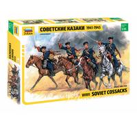 Zvezda Plastic Model Kit 1:35 Soviet Cossacks Cavalry WWII – Detailed for Beginners, Blue