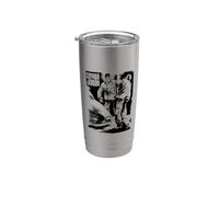 Soviet Cybernetic Cyborg 1960s Russian Sci-Fi Comic Scene Stainless Steel Insulated Tumbler