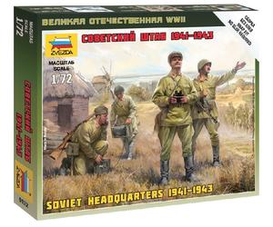 Soviet Headquarters WWII 1:72 Figure Plastic Model Kit ZVEZDA