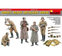 Soviet Heavy Artillery Crew Diorama Figures 1:35 Model MINIART