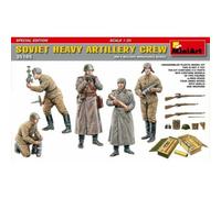 Miniart 1:35 Scale Soviet Heavy Artillery Crew, Special Edition Plastic Model Kit