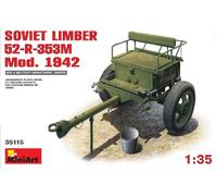 Soviet Limber 52-R-353M Mod.1942 1:35 Figure Plastic Model Kit Miniart