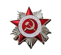 Soviet Order of the Patriotic War Commemorative Pin Decoration for Historical Reenactments and Badge Collections Patriotic Brooch