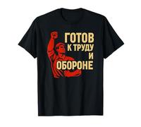 Soviet Propaganda Poster Funny Russian T-Shirt