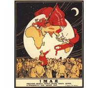 Soviet Propaganda Russian Communism 1st of May USSR CCCP Print Vintage Poster Wall Art Picture A4
