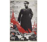 Soviet Propaganda Russian Communism Stalin USSR CCCP Print Vintage Poster Wall Art Picture A4